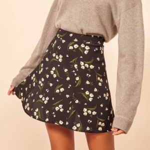Reformation floral skirt